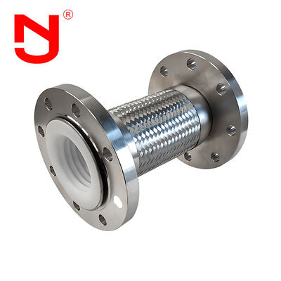 ПТФЕ облицовка Нержавеющая сталь проволока плетеные гофрированный металлический шланг плетеные